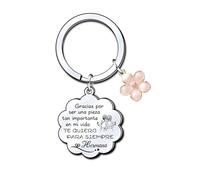 KJKJKJ Regalo de Hermana,Regalo para hacer a la Hermana,Llavero de hermana,Regalo para la hermana mayor,Regalo de la hermana de Cumpleaños No Hermanas de Sangre, Sino Hermanas de Corazón (1)