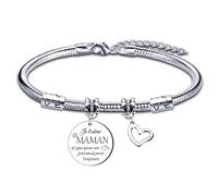 KJKJKJ Regalo Mamá Regalo Mamá Pulsera Regalo Mamá Cumpleaños Regalo Mamá Navidad Regalos Fete des Meres Regalo Mamá Original Regalo Mamá Personalizado Regalos., L