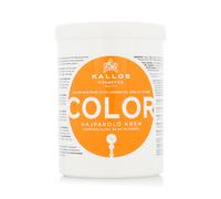 Kjmn mascarilla para cabello teñido con aceite de linaza y filtro uv