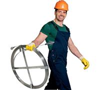 KJoBDwz Desatascador de desagües de hilo de acero: una herramienta for despejar obstrucciones en desagües de hoteles, restaurantes, tuberías exteriores y arquetas(4 cm/1.6 in,L 25 m/82 ft)
