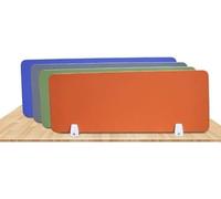 KJoBDwz Divisor de privacidad for Escritorio, Tablero de Aislamiento for Mesa de computadora de Oficina, Reduce el Ruido y el plagio.(Orange,100X30X1.6cm)