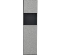 KJoBDwz Ducha de Acero Inoxidable, Estante Ducha Empotrado Individual con luz Led, nicho único, Vertical Resistente al Agua(Nero,A-22.4x74.5x14cm)
