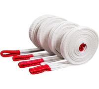 KJoBDwz Eslingas de elevación planas de alta resistencia: eslinga de elevación industrial de 4 capas trenzada y resistente al desgaste.(1 ton 5 meters)
