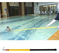 KJoBDwz Pértigas de Salvamento Gancho y Poste Salvavidas for Piscina, Poste telescópico de 4,9 m, 5,8 m y 6 m, con Ganchos de Rescate for Playa, Parque y Lago.(Giallo,6m(19ft 7inch))