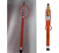KJoBDwz Pértigas de Salvamento Poste telescópico de Rescate acuático, Gancho de Seguridad con Varilla Aislante de Fibra de Vidrio for Barco, Club de natación y Playa.(1.2m/4ft - 4.5m (14 4/5ft))