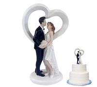 KJoet Figura Decorativa de Pareja de Novios, Decoración para Tarta de Boda, Decoración de San Valentín, Decoración del Hogar, Decoración del Coche