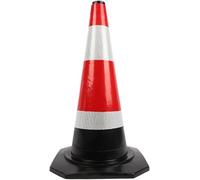 KjoiDWz Conos de tráfico altos for seguridad vial, conos de caucho for carretera, conos reflectantes for bloquear la carretera(33x33x63cm)