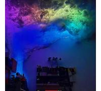 KjoiDWz Luces de Nube LED, Kit de Luces LED de Nube de Trueno 3D a Todo Color, Control de aplicación, Bricolaje for Fiesta en la Sala de Juegos del Dormitorio(10m/32.8ft)