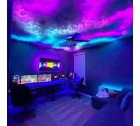 KjoiDWz Luces LED 3D Nube de relámpagos de algodón Luz de Noche Ambiental Colorida for la decoración del Techo de la Sala de Juegos del Dormitorio(10m/32.8ft)