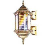 KjoiDWz Luz de poste de peluquería para barbero, luz impermeable LED de estilo retro, salón de peluquería signo de peluquería lámpara de pared giratoria signos para peluquería