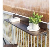 KjoiDWz Mesa de balcón colgante, mesa plegable montada en la pared, mesa plegable de oficina en casa, ahorro de espacio, mesa de escritura colgante(120 * 27cm)