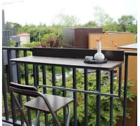 KjoiDWz Mesa de balcón plegable, mesa colgante con barandilla de balcón, mesa de ordenador, mesa de bar en el comedor casero(60 * 27cm)