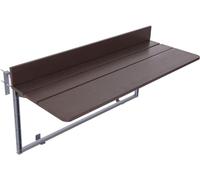 KjoiDWz Mesa de bar de balcón para barandillas, barandilla de balcón, mesa colgante, mesa de balcón plegable, mesa de patio ajustable colgante (80x37 cm)