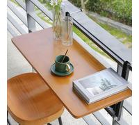 KjoiDWz Mesa de cocina plegable montada en la pared, mesa plegable para espacios pequeños, mesa de comedor plegable, mesa de balcón colgante(Black Stand, 120 * 35 cm)
