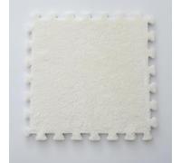 KjoiDWz Tapete Cuadrado de Espuma de Felpa, tapete Cuadrado Entrelazado Lavable for Bricolaje, Alfombra de Rompecabezas de Felpa Suave, tapete de Espuma Antideslizante, 16 Piezas(Bianco,16pcs)