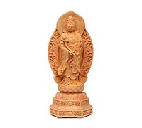 KJOLWHCQ Estatua de Feng Shui de Quan Yin sobre Pedestal de Loto, Escultura de Quan Yin, Diosa de la Misericordia, la compasión y el Amor, Figura Coleccionable del Bodhisattva Avalokitesvara