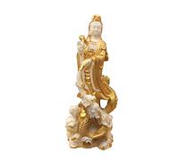 KJOLWHCQ Estatua Feng Shui de Guanyin, dragón bañado en Oro, Exquisita Talla, Escultura de Arte Moderno, Estatua Decorativa for el hogar, Sala de Estar o Loft