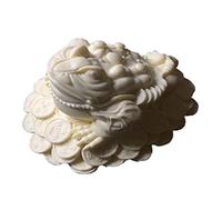 KJOLWHCQ Estatua Feng Shui de Sapo de la Fortuna, Rana de la Fortuna Feng Shui, Sapo de Tres Patas con Moneda, Rana de la Suerte for Escritorio, Decoración for Inauguración de Casa