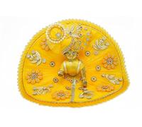 KJPG CREATIONS Laddu Gopal Poshak/Thakur Ji Vestido/Heavy Zardoushi Vestido para Kanha Ji/Disfraz para Bal Krishna/Vestido para Krishna (amarillo) (5)
