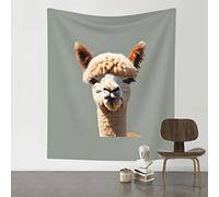 KJQWZNJI Tapiz de alpaca con diseño de avatar de 60 x 51 pulgadas, colorido para colgar en la pared, arte de dormitorio, manta de playa festiva, regalo único para decoración del hogar.