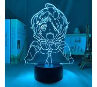 KJsdaADSA Lámpara de animación 3D Illusion Wonder Egg Priority Ai Ohto Led para decoración del hogar Regalo de cumpleaños para niños Lámpara de sarna Wonder Egg Priority 16 colores