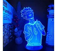 KJsdaADSA Luces de noche 3D para niñas niños Anime Haikyuu LED luces de noche Tendou Satori decoración dormitorio decoración Lampara chico Lumiere 16 colores