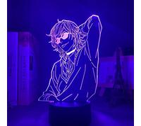 KJsdaADSA Luz de ilusión 3D Lámpara de luz de noche LED Bl Anime Yarichin Bitch Club Yuri Ayato para lámparas de decoración de dormitorio Yarichin Yuri Ayato Acrílico Regalos para niños