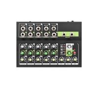 KJUEQ Consola mezcladora de 10 Canales Mezclador de Audio Digital estéreo for Grabar transmisiones en Vivo en Red DJ(10 Way Reverberation)