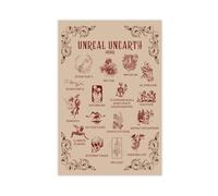 KJUFE Hozier - Póster retro de Unreal Unearth, 1 póster en lienzo, decoración de pared, pinturas para sala de estar, dormitorio, decoración de 20 x 30 cm