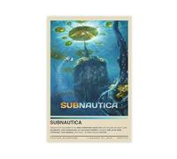 KJUFE Póster de videojuegos Subnautica 16 lienzos para decoración de dormitorio, paisaje, oficina, habitación, regalo, 20 x 30 cm