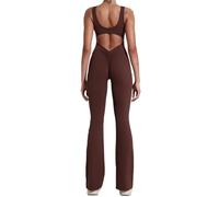 KJUUQBZL Traje de yoga una pieza for mujer, for correr al aire libre, deportes, fitness 25(Brown,M)