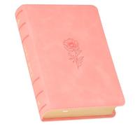 KJV Holy Bible, Compact Large Print Vegan Leather Red Letter Edition - Ribbon Marker, King James Version, Coral (KJV Compact LP Editions)