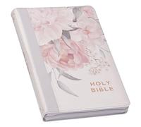KJV Bible Deluxe Gift Faux Leather Floral Printed W/Zipper