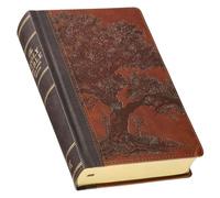 KJV Bible Giant Print Standard-Size (Faux Leather Hardcover, Brown Tree)