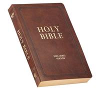 KJV Bible Gift Faux Leather, Brown