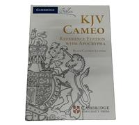 KJV Cameo Reference Bible with Apocrypha, Black Calfskin Leather, Red-letter Text, KJ455: XRA Black Calfskin Leather