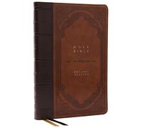 KJV Holy Bible: Giant Print Thinline Bible, Brown Leathersoft, Red Letter, Comfort Print: King James Version (Vintage Series)