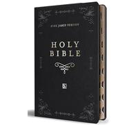 KJV Holy Bible, Giant Print Thinline Large format, Black Premium Imitation Leath er with Ribbon Marker, Red Letter, and Thumb Index: King James ... Index (KJV Large Size Giant Print Editions)