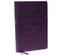 KJV Holy Bible: Large Print with 53,000 Cross References, Purple Leathersoft, Red Letter, Comfort Print: King James Version (Verse Art Cover Collection): Holy Bible, King James Version