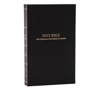 KJV Holy Bible: Pocket New Testament with Psalms and Proverbs, Black Softcover, Red Letter, Comfort Print: King James Version: KJV, New Testament With ... Proverbs, Black, Red Letter, Comfort Print