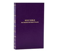 KJV Holy Bible: Pocket New Testament with Psalms and Proverbs, Purple Softcover, Red Letter, Comfort Print: King James Version: KJV, New Testament ... Proverbs, Purple, Red Letter, Comfort Print
