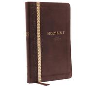 KJV Holy Bible: Thinline, Brown Leathersoft, Red Letter, Comfort Print (Thumb Indexed): King James Version: Holy Bible, King James Version