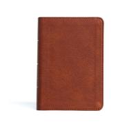 KJV Large Print Compact Reference Bible, Burnt (de piel falsa) (Importación USA)
