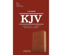 KJV Large Print Compact Reference Bible, Burnt (de piel falsa) (Importación USA)