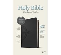 KJV Large Print Premium Value Thinline Bible, Filament Enabl: King James Version, Black Celtic Cross, Leatherlike, Thinline Reference, Filament Enabled