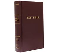 KJV, Pew Bible, Hardcover, Burgundy, Red Letter, Comfort Print: Holy Bible, King James Version