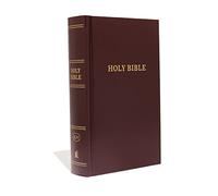 KJV, Pew Bible, Large Print, Hardcover, Burgundy, Red Letter, Comfort Print: Holy Bible, King James Version