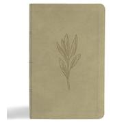 KJV Single-Column Personal Size Bible, Sage Suedesoft Leathertouch