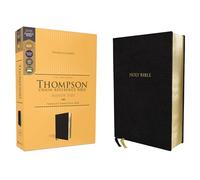 KJV, Thompson Chain-Reference Bible, Handy Size, European Bonded Leather, Black, Red Letter, Comfort Print: King James Version, Black, European Bonded Leather, Red Letter