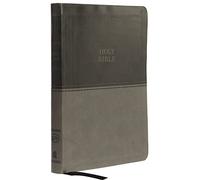 KJV, Value Thinline Bible, Large Print, Leathersoft, Gray, Red Letter Edition, Comfort Print: Holy Bible, King James Version [Idioma Inglés]